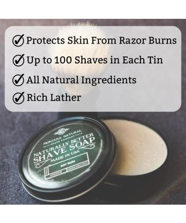 MNSC Old Faithful Artisan Small Batch Shave Soap | Hypoallergenic All-Natural & Handcrafted for a Smooth Nick-Free Shave | International Shipping Available - Buy Online on GoSupps.com