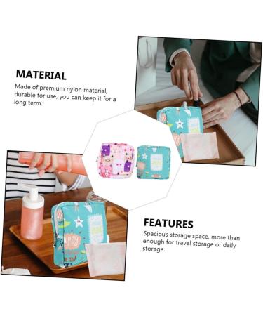 Lurrose 2-Pack Women's Storage Bag | Portable Menstrual Pad & Tampon Holder | Mini Wallet & Napkin Organizer - Travel Essential - Buy Online on GoSupps.com