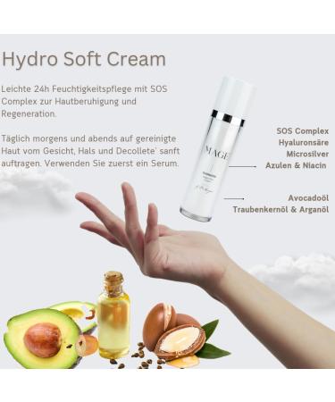  MAGE MAGE Hydro Soft Cream SOS face cream for young blemished skin redness reduction moisturizing face cream vegan made in Germany - Buy Online on GoSupps.com