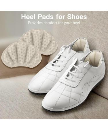 Flintronic Sneaker Heel Repair Patches - 2 Pairs, Apricot/Beige - Leather Heel Protectors for Shoe Repair - Buy Online on GoSupps.com