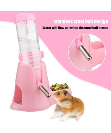 Diyife 125ml Hamster Water Bottle | Non-Drip Guinea Pig & Small Animal Dispenser - Pink - Buy Online on GoSupps.com