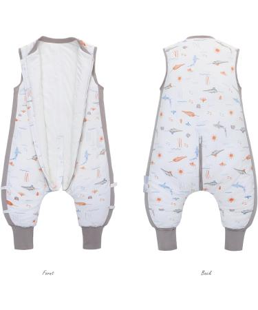Winter Baby Sleep Sack with Feet - 2.5 TOG Cotton Bag for Toddlers - Gray Whale XL - Buy Online on GoSupps.com