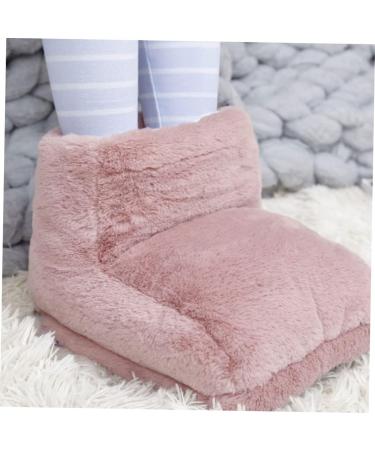 Buy Kisangel Heated Foot Warmers | USB Plush Heating Cushions for Office & Home | Pink Footrest Slippers & Warmers - Buy Online on GoSupps.com