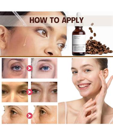 Caffeine Solution 5% + EGCG Caffeine Eye Serum Under Eye Cream for Reduce Circles and Puffy Eyes Caffeine Eye Cream for Anti Aging Wrinkle Eye Bags Removal Fade Fine Lines 60ml - Buy Online on GoSupps.com