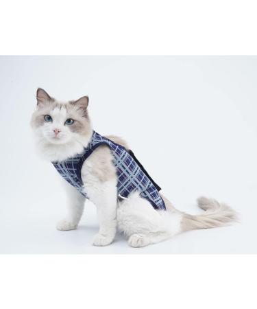 Dotoner Katzenbody After Op | Anti-Trolley Body for Cat Recovery | Post-Surgery Clothing for Cats & Dogs (Small Marine) - Buy Online on GoSupps.com