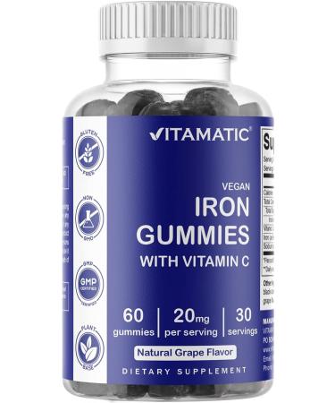 Magnesium & Iron Vegan Gummies - 60 Count Each - Buy Online on GoSupps.com
