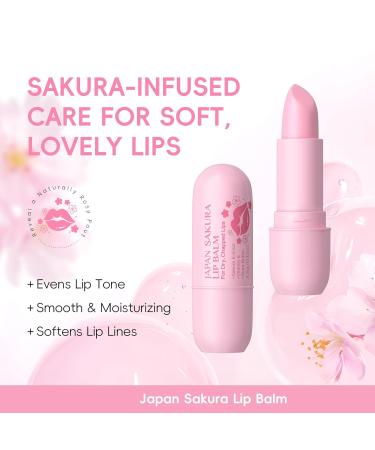 Cherry Blossom Lip Care Kit Lip Balm Sheet Mask & Tube Mask Set for Women & Girls Intensely Hydrating Moisturizing Repairing Dry Chapped Dark Lips & Reducing Lip Lines Day/Night Lip Treatment - Buy Online on GoSupps.com