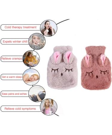 Buy Cartoon Rubber Feet Warmer Hot Water Bottle | Plush Cover Beige Heating Pad for Comfort - Buy Online on GoSupps.com