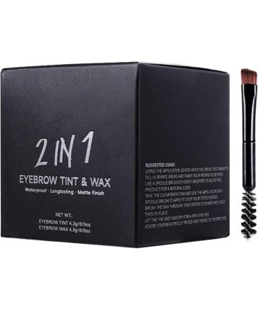 Makeup Eyebrow Cream with Brush Waterproof Cosmetic for Precise Definition 1 - Buy Online on GoSupps.com