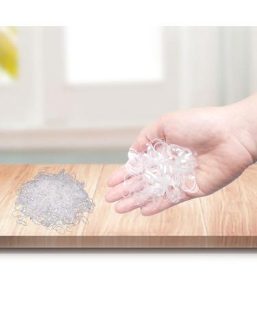 HeGangLy Clear Elastic Hair Bands 1000pcs - Soft Rubber Bands for Girls/Women - Strong & Reusable Hair Ties - Buy Online on GoSupps.com