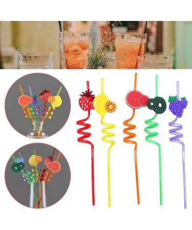 Crazy Loop Straws Reusable Party Favors Drinking Suckers Colorful Twisted Straws Carnival Restaurant A3E9 for Kids Bar Straws - Buy Online on GoSupps.com