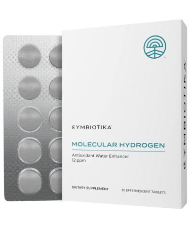 CYMBIOTIKA Molecular Hydrogen Water Tablets with Magnesium Energy Boost Gluten Free Keto Antioxidant Drink Fast Dissolving Supplements Helps Fight Inflammation & Stress 30 Tablets 12 ppm
