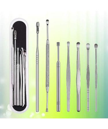 Healifty 7pcs Stainless Steel Ear Cleaner Set - Ear Wax Removal Kit and Ear Cleansing Tools - Buy Online on GoSupps.com
