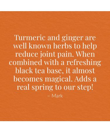 Organic Turmeric Ginger Green Tea Tin - 50 Tea Bags | Naturally Caffeinated | 50 Count (Pack of 1) - Buy Online on GoSupps.com