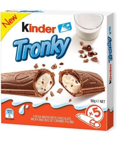 Ferrero Tronky Children's Cocoa Waffle Creamy Filling with Biscuit Pieces 10 x 90 g + Italian Gourmet Polpa 400 g - Buy Online on GoSupps.com