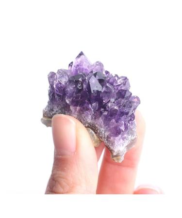 Natural Crystal Rough 3PC Natural Amethyst Crystal Cluster Geode Purple Quartz Raw Point Specimen Home Decor Stone Mineral Specimen