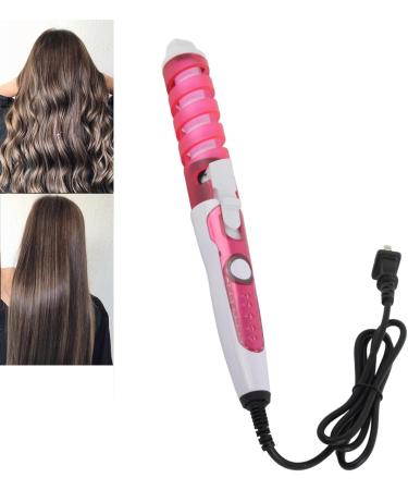 Buy Electric Curling Wand with Spiral Barrel - Rotating Hairstyling Tool Rapid Heat-Up & Smart Temperature Control (110-240V - Buy Online on GoSupps.com