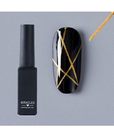 Gold Liner Pen Gel Nail Polish Kit | UV LED Gel Polish Set for Classic 3D Manicure | DIY Nail Art Tools - Buy Online on GoSupps.com