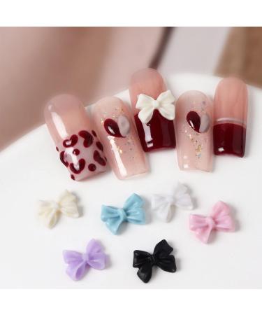 30 3D Nail Art Decorations 3D Bows Nail Colorful Bowknot Nail Accessories For Nail Art Designs DIY Crafting Bows Nail - Buy Online on GoSupps.com
