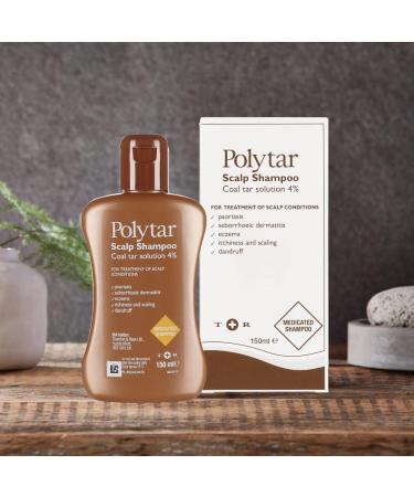 Poltar Scalp Shampoo 150ml - Treats Psoriasis, Seborrhoeic Dermatitis, Eczema & Dandruff - Soothes Itchy, Scaly Scalps - With Coal Tar - Pack of 1 - Buy Online on GoSupps.com