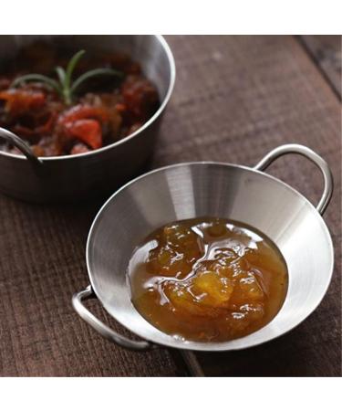 Zerodeko Small Condiment Dish with Ears Japanese Side Dishes Soy Sauce Dishes Sushi Dip Bowls Snack Dish Dipping Sauce Plate Sushi Dipping Bowl Home 304 Stainless Steel Korean The Dish 11X8.5CM Silver - Buy Online on GoSupps.com