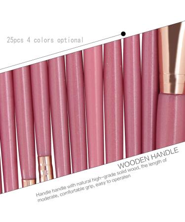 DXIA 25-Piece Professional Makeup Brush Set - Premium White Brushes for Powder Cream & Liquid Foundation - Ideal Gift Idea - Buy Online on GoSupps.com