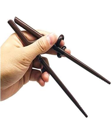 Easy Grip Chopsticks for Disabled Elderly Parkinson's Disease Tremors & Weakened Grasp Adaptive Utensils for Enjoy Chinese Food Left Jujube red Left Jujubered