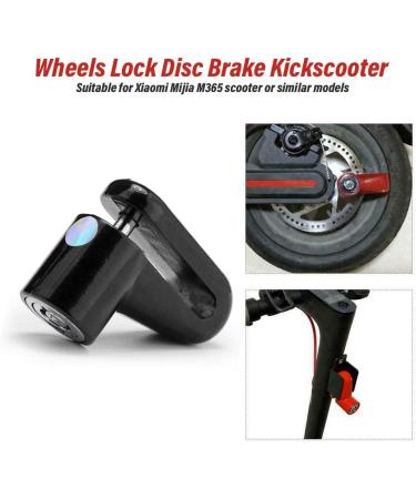 SEWAY Disc Brake Lock for Electric Scooter - Anti-Theft Wheel Security Padlock with Reminder Cable for M365 Scooter - Buy Online on GoSupps.com