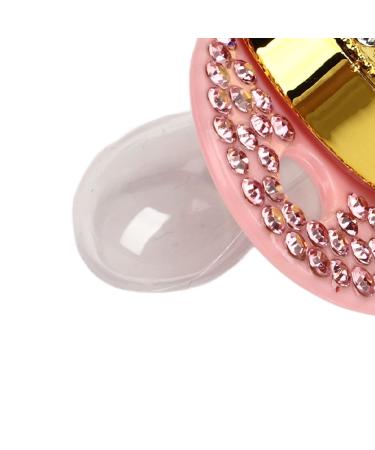Gold Rhinestone Baby Pacifier Set | Lightweight Pacifier for 6-18 Months | Stylish Baby Soother at Home (Letter G) - Buy Online on GoSupps.com