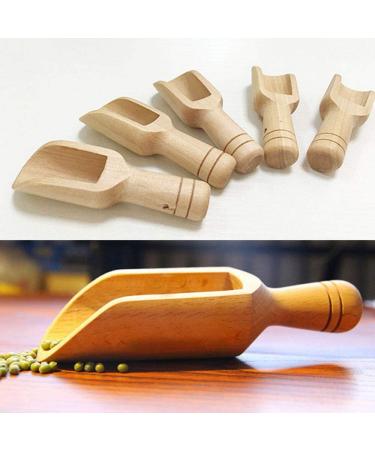 20pcs Mini Wooden Mini Candy Baby Spoon Salt Scoops Tea Spoon Take a Bath Washing Powder - Buy Online on GoSupps.com