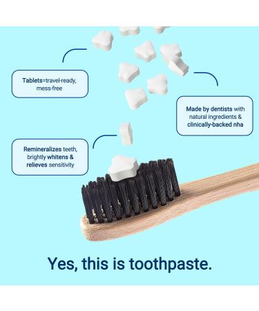 MySmile Toothpaste Tablets | Nano Hydroxyapatite Fluoride-Free Organic Coconut Oil | Remineralize & Reduce Sensitivity | Travel-Friendly Mouthwash Bits - Buy Online on GoSupps.com