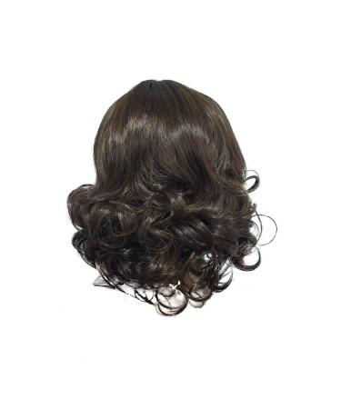 Short Brown Curly Wavy Wig for Women - Brazilian Synthetic Hair - Perfect for 50s 60s 70s & 80s Cosplay - International Shipping Available - Buy Online on GoSupps.com