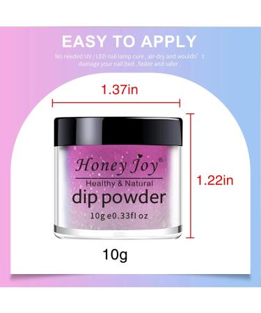 6 Box Temperature Mood Changing Dip Powder Color Collection - Sun Orange/Yellow, Rose Pink/White, Glitter Green Blue Purple - 10g/box - Buy Online on GoSupps.com