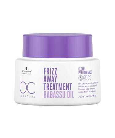 Schwarzkopf Professional Bonacure Frizz Away Treatment Hair Mask Frizzy Hair Vegan Care Complex With Babassu Oil Frizz Control Nourishing Detangling 200 ml