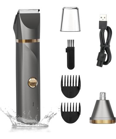 Electric Bikini Trimmer for Women - Lady Shaver for Body, Bikini, Legs & Pubic Hair - Ceramic Blades, IPX7 Waterproof, Wet/Dry Use - Light Gray - Buy Online on GoSupps.com