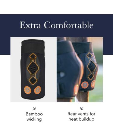 LeMieux Conductive Magno Horse Boots - M Black - Magnetic Therapy Protective Gear for Training - Equine Boots & Accessories - Buy Online on GoSupps.com