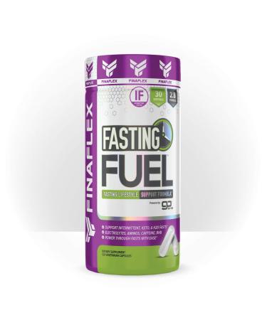 Fasting Fuel Support Intermittent, Keto, and Water Fasting, Electrolytes, Aminos, Caffeine, BHB, Power Through Fasts with Ease (30 Servings) 120 Count (Pack of 1)