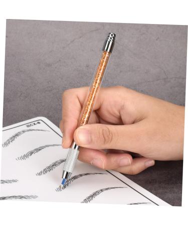 Mipcase 1pc Crystal Embroidery Pen Brown Eyebrow Pencils Professional Eyebrow Microblading Tool Hand Pen 1 count (Pack of 1) Orange - Buy Online on GoSupps.com
