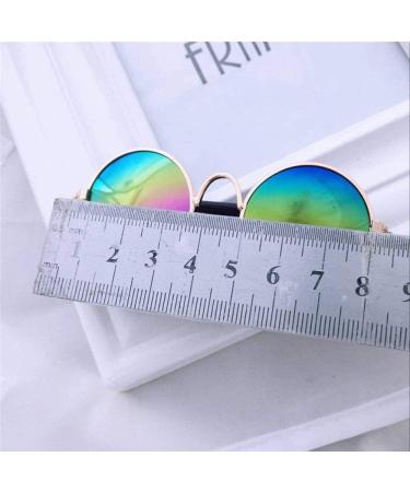 2pcs Random Color Small Cat Kitten Glasses Pet Sunglasses - 3cm/1.1 Inch Cosplay Costume Photos Props - Buy Online on GoSupps.com