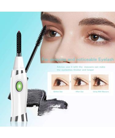 RIYAN Heated Eyelash Curler Electric Eyelash Curler Rechargeable Eyelash Curler with Eyelash Comb for Makeup - Buy Online on GoSupps.com