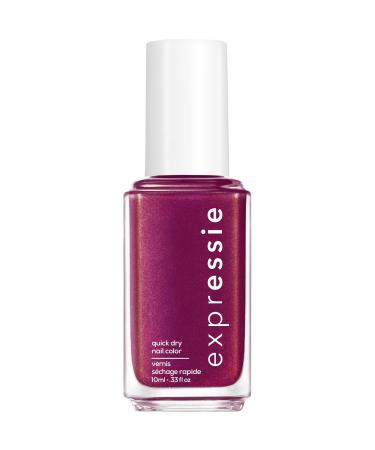 Essie expressie Quick-Dry Nail Polish 8-Free Vegan Magenta Pink Mic Drop-It-Low 0.33 fl oz