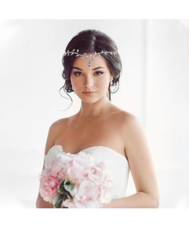 VALICLUD Wedding Head Chain for Women Girl Bridal Hairband Headpiece Rhinestone Hair Jewelry Ornament - Buy Online on GoSupps.com