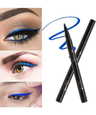 Liquid Eyeliner Pen Smudge Proof Eyeliner Long Lasting Fine Tip Eyeliner Pen for Precise Lines & Definition Precision Eyeliner Tool(Blue) - Buy Online on GoSupps.com