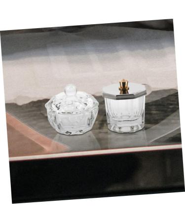 Ipetboom Nail Cup Manicure Nail Dish Nail Dish Cups Dish for Acrylic Nails Acrylic Nail Dappen Dish Dappen Dish Nail Liquid Nail Liquid Holder Acrylic Nail Supplies Glass Octagonal Cup - Buy Online on GoSupps.com