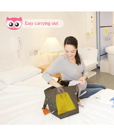 Foldable Portable Potty Seat for Toddler Travel - Non-Slip Toilet Training Cover for Girls - Includes Drawstring Bag - Pink Owl Design - Buy Online on GoSupps.com