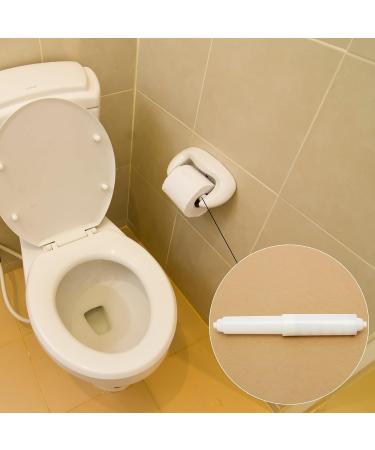 Toilet Paper Holder 3PCS Plastic Tissue Toilet Paper Holder Roller Replacement Toilet Roll Holder for Bathroom Spring Loaded (15.8cm Length White) - Buy Online on GoSupps.com