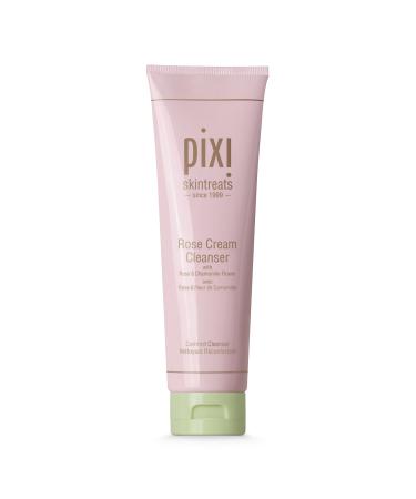 Pixi Beauty Rose Cream Cleanser 135ml |Mineral Rich Soothing and Gentle Cleanser | Rose Flower Oil Moisturizes | Suitable For Sensitive Skin | 4.57 Fl Oz