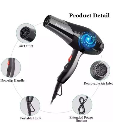 Professional Hair Dryer Strong Power Barber Salon Styling Tools Hot/Cold Air Blow Dryer For Salons and household - Buy Online on GoSupps.com