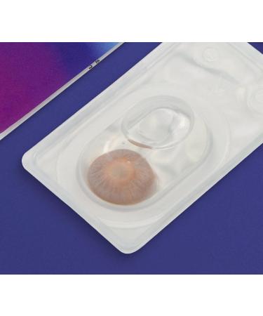 Buy Cagliari Brown Colored Monthly Contact Lenses - Soft Hydrogel 0.0 Dioptre 2 Pieces + Lens Case | Starch-Free Natural Colors - Buy Online on GoSupps.com