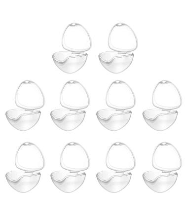 10 pieces of pacifier box pacifier box for baby pacifier box young girls pacifier storage box for baby pacifier box portable pacifier box dustproof (transparent)